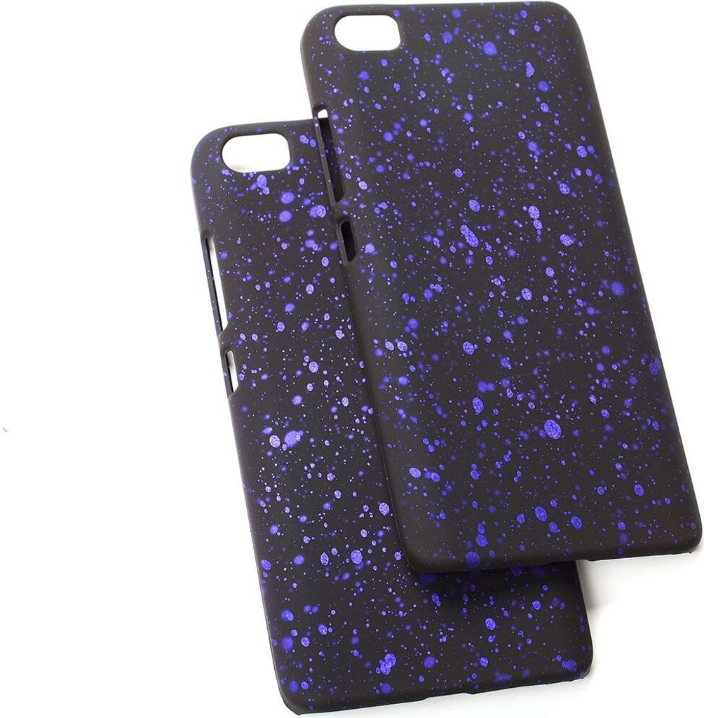 Handy Hülle Schutz Case Bumper Schale für Xiaomi Mi 5 3D Sterne Lila