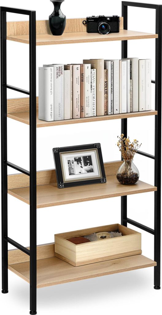 Varberg Modern Eiche Industrie Loft Bücherregal
