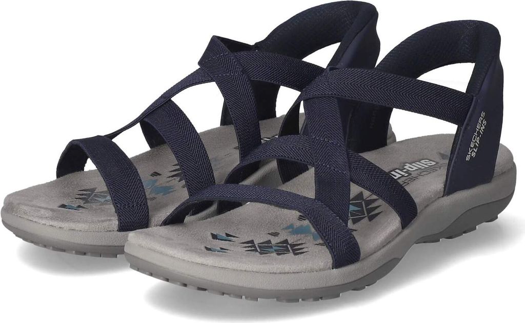 Skechers Damen Slip Ins Sandalen REGGAE SLIM Dunkelblau Produktbild 