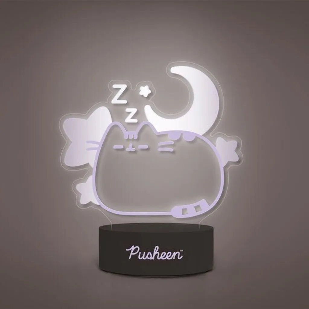 Lampe LED Pusheen Dreams - Veilleuse Chat Mignonne à Piles pour Enfant