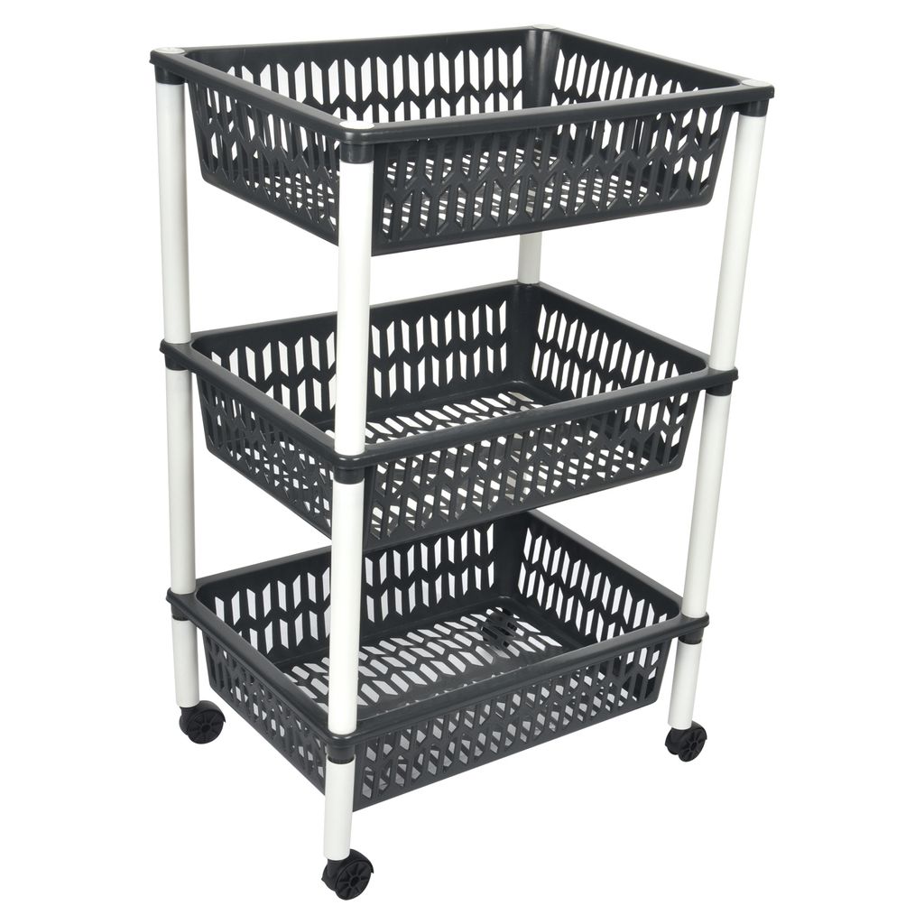 Carrello 3 Cesti Guapissimo Polipropilene Cm39X62X29 Immagine del prodotto 