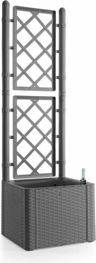 Pot de fleurs géant 142 cm Stefanplast Deluxe gris idéal pour terrasse