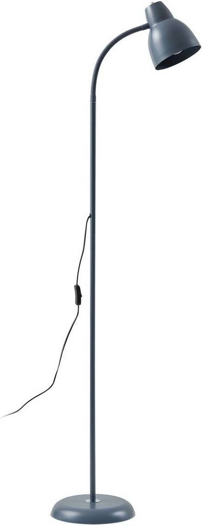 Lindby Stehleuchte Tebbi, grau, Metall, Höhe 150 cm
