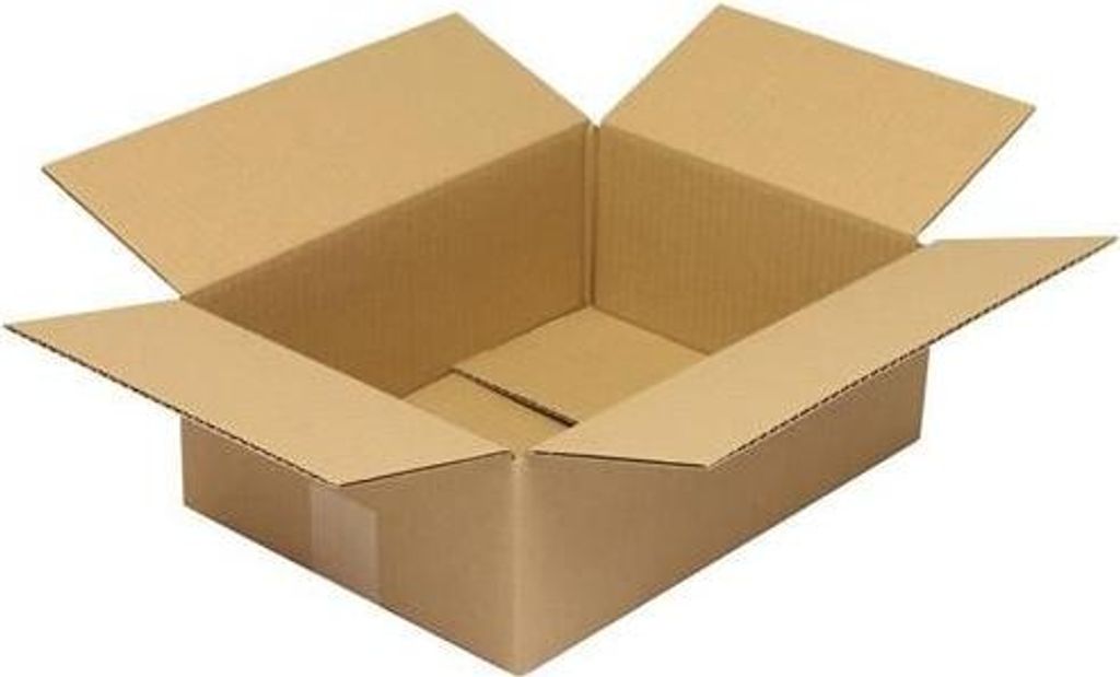 Faltkarton 1-wellig Höhenrillung Maße 350x250x120mm C4 Qualität 1.20 C braun
