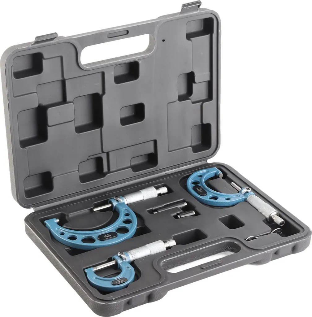 Micromètre de mesure 0-3 pouces robuste, acier haute performance