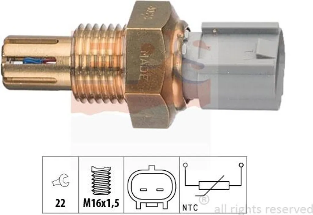 Réparer Défaut Moteur avec Capteur Température Air OE 8942460010 pour RAV4