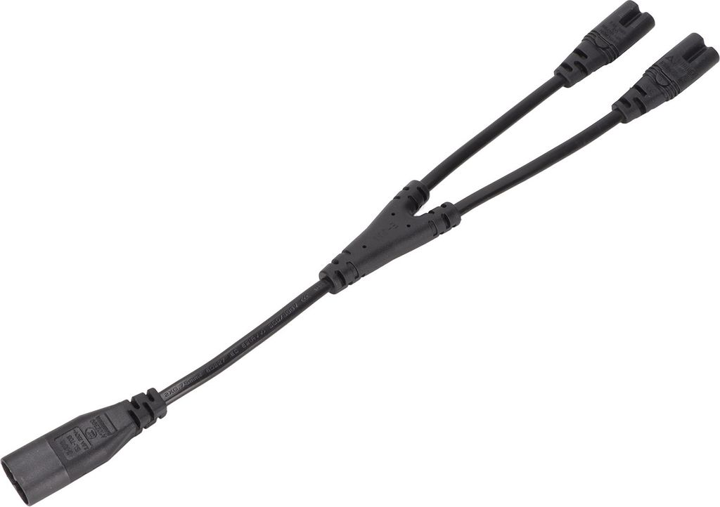 IEC320 C8 na dvojitý IEC320 C7 napájecí kabel,IEC320 C8 na Obrázek produktu 