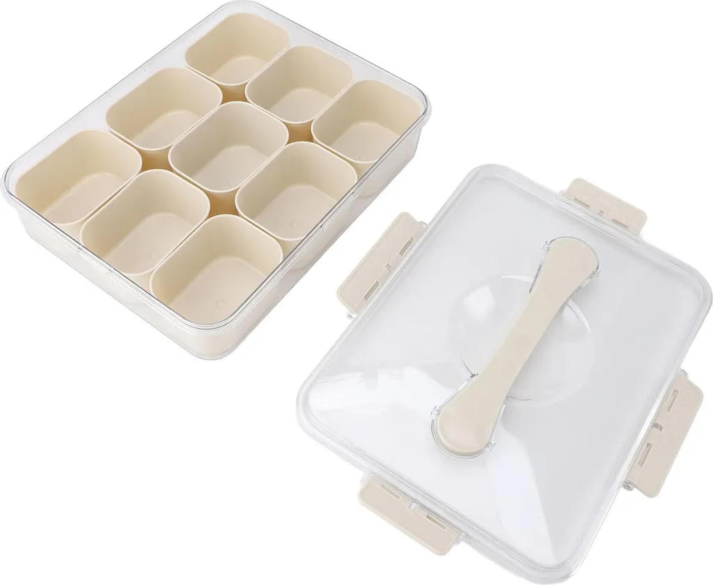 Boîte d'organisation 9 compartiments pour assaisonnement et condiments
