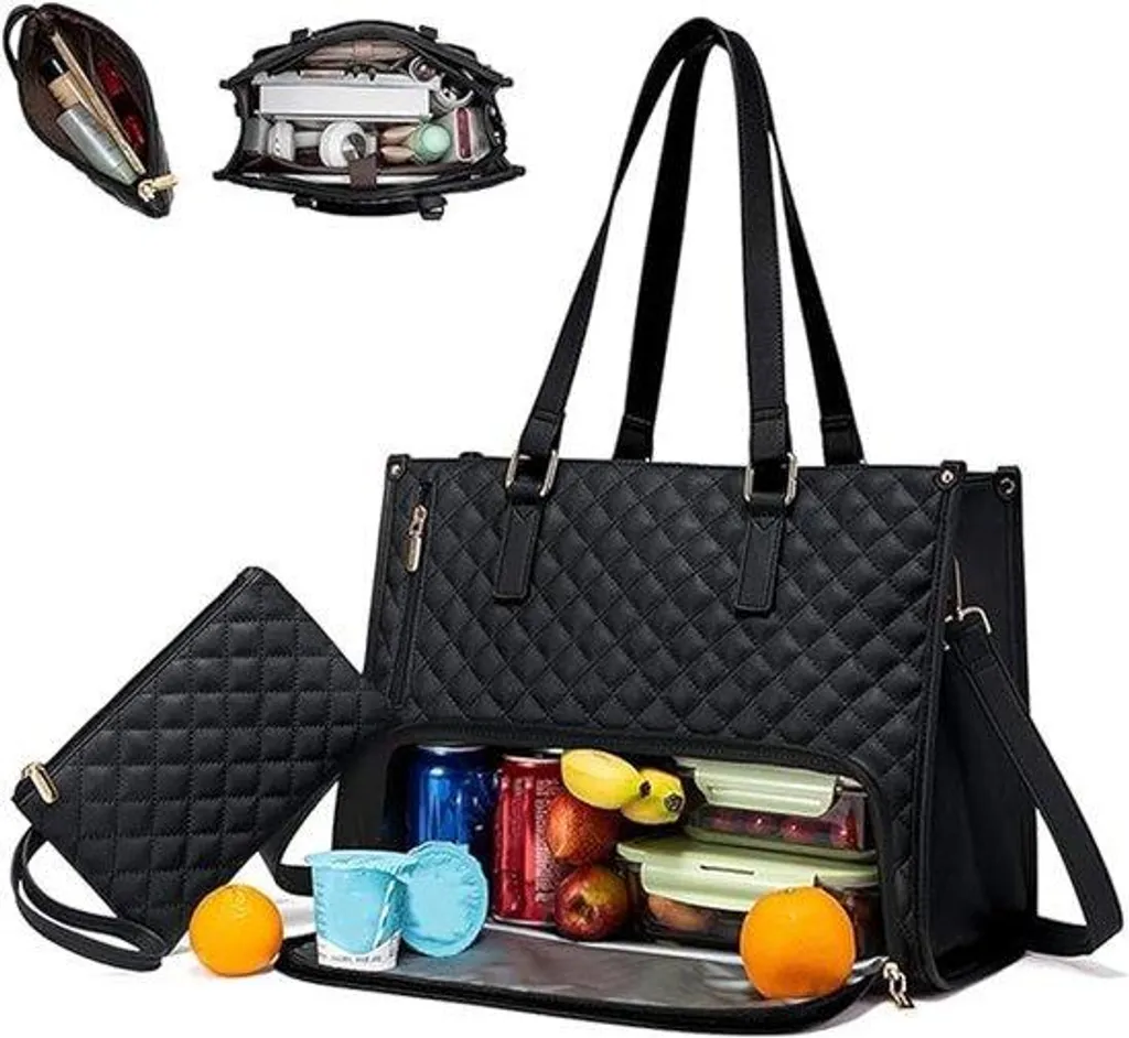 Sacoche ordinateur 15,6 pouces isotherme noire femme Modèle Charlotte