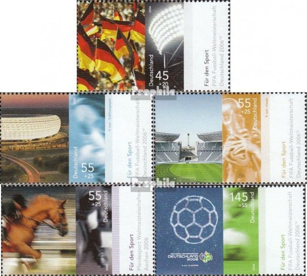 Briefmarken BRD (BR.Deutschland) 2006 Mi 2517-2521 (kompl.Ausg.) gestempelt Sport