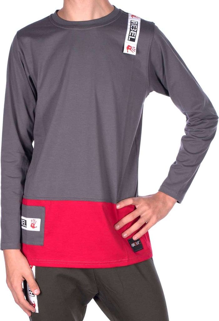 BEZLIT Jungen Shirt Rundhals Rebel Dunkelgrau 158