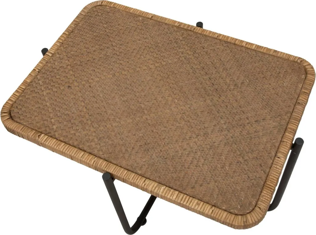 Table basse rectangulaire Cebu bicolore pour salon moderne - 4