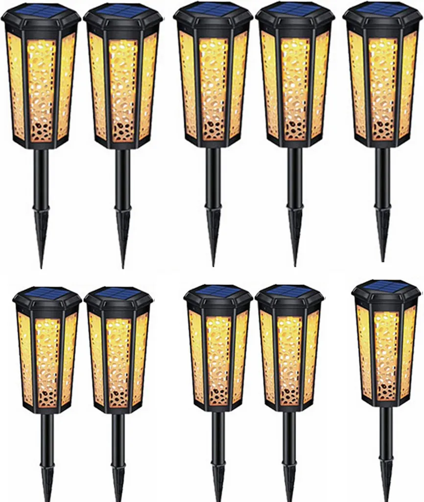 Lampes solaires extérieur pour terrasse et pelouse éclairage de chemin