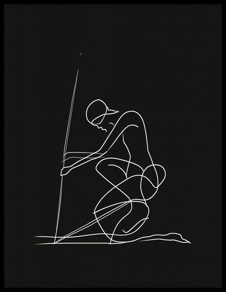 Plakat 50x65cm Linie
