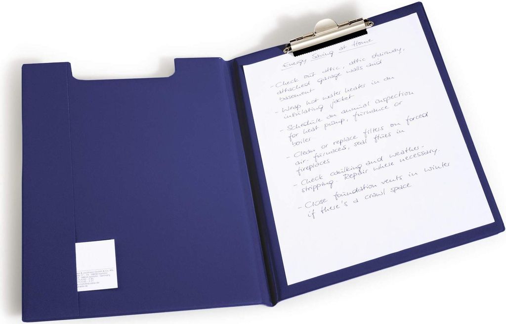 DURABLE Blockmappe A4 mit Innentasche, 235707 dunkelblau Produktbild 