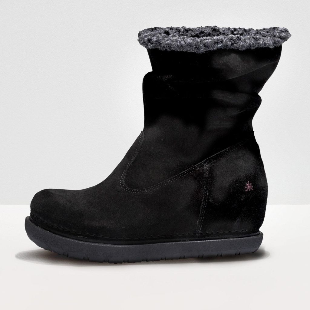 *art Schnürstiefel mit hoher absatz 1960 LUX SUEDE BLACK/ KEA Farbe Black