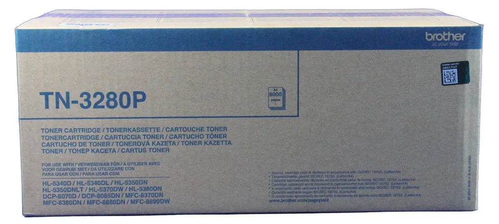 Cartouche Toner Brother TN3280 Noir pour Impressions Bureau Intensives