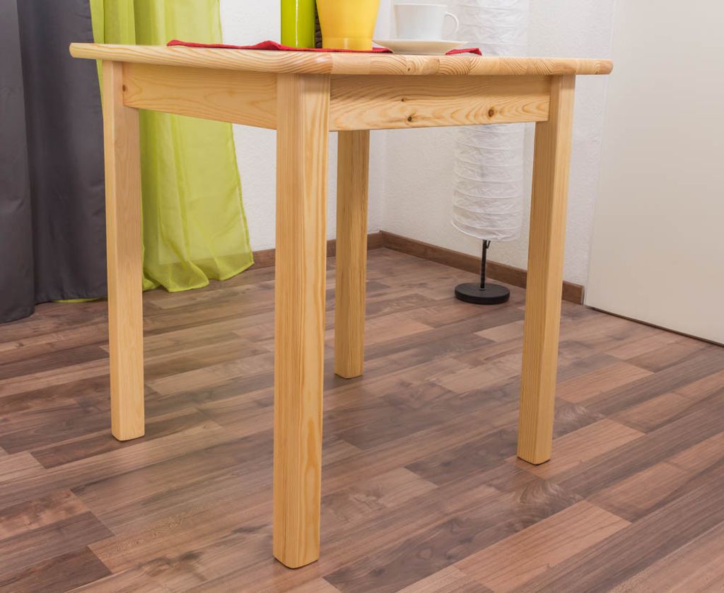 Tisch massiv 002 (eckig) - Abmessung 75 x 70 x 70 cm (H x B x T)