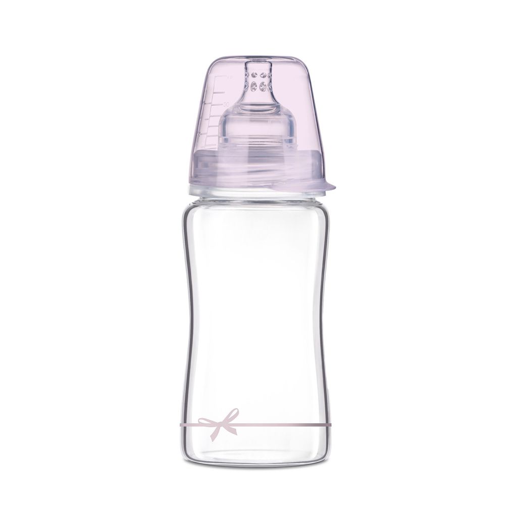 LOVI Glas-Babyflasche Diamond Glass Baby Shower Girl 250 ml 74/204girl