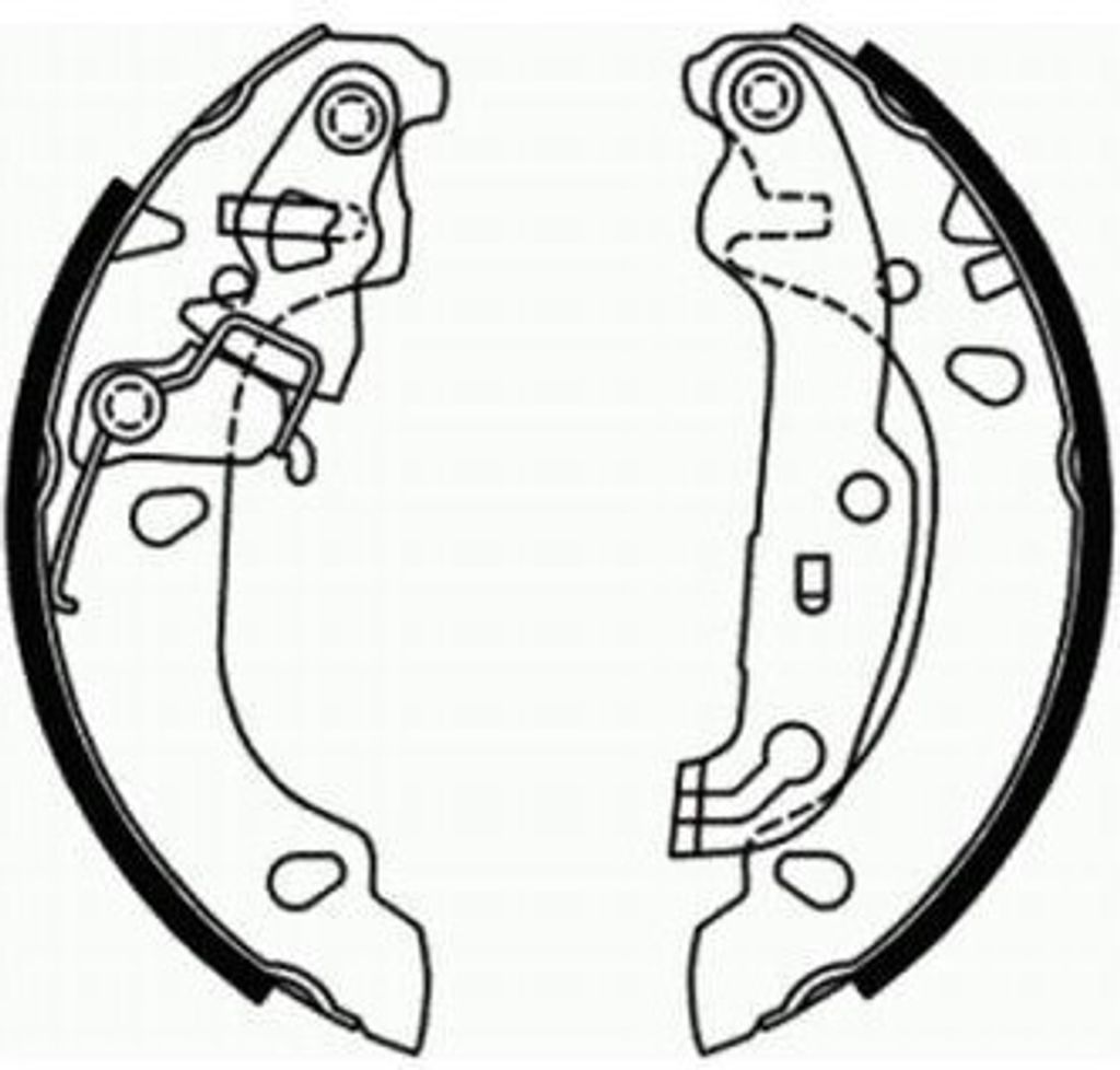 ABE Bremsbackensatz Trommelbremse Hinten für FORD Fiesta Mk5 Schrägheck (JH1, JD1, JH3, JD3) C0G052ABE