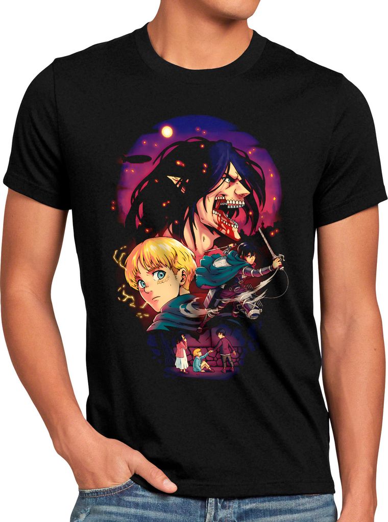 A.N.T. Colossal Strength Herren T-Shirt attack anime japan manga on titan aot
