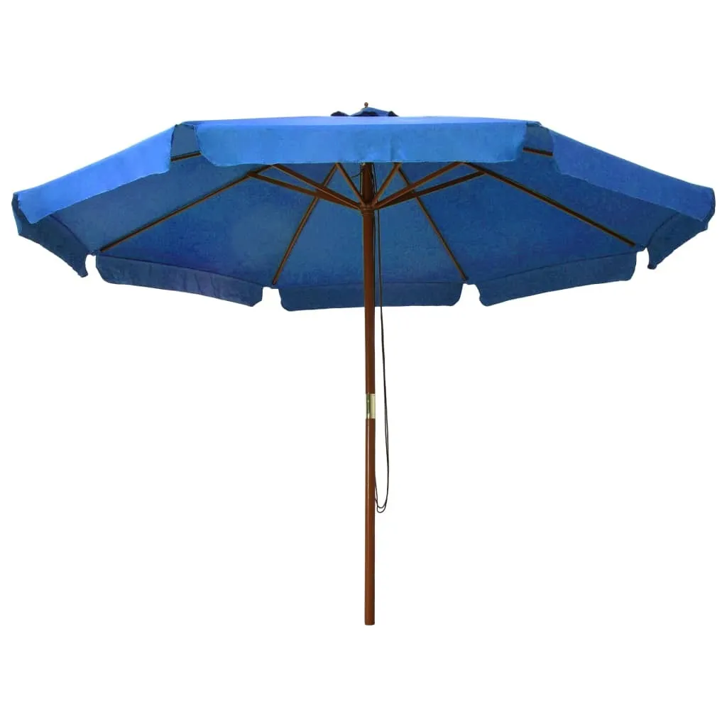 Miglior Ombrellone Legno 330 cm Azzurro - vidaXL Recensione Shop