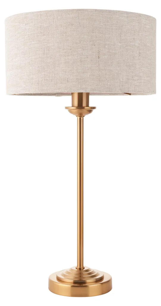 Lampe à poser design laiton HIGHCLERE vintage Endon métal 1xE14 IP20