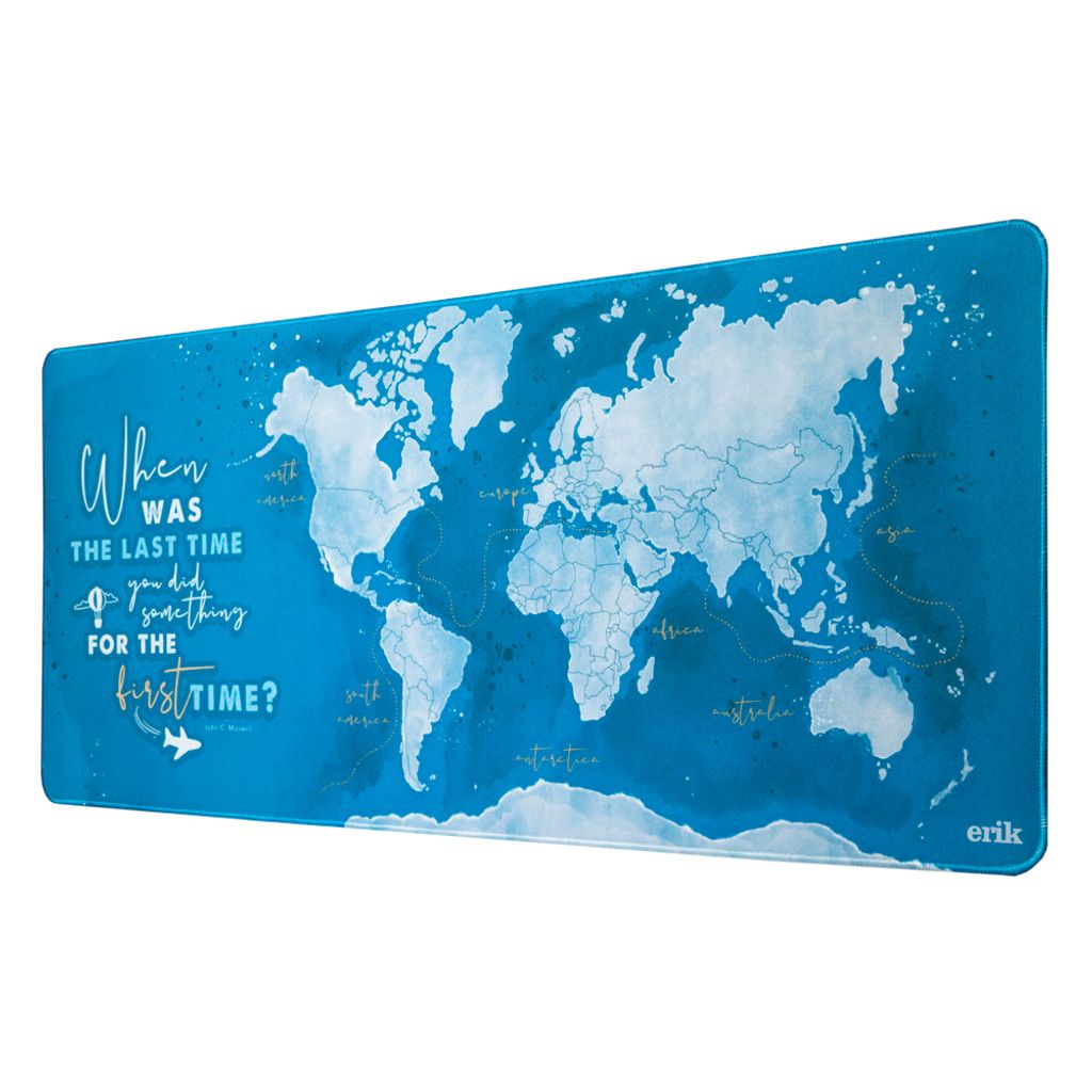 Weltkarte - Schreibtischunterlage - Time - Gaming Mousepad