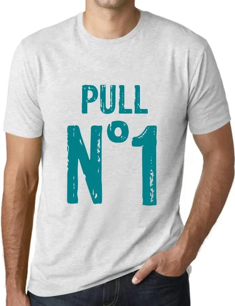 Herren Grafik T-Shirt Pull No 1 Öko-Verantwortlich Vintage Jahrgang Kurzarm Lustige Druck Geburtstag Geschenk Mann
