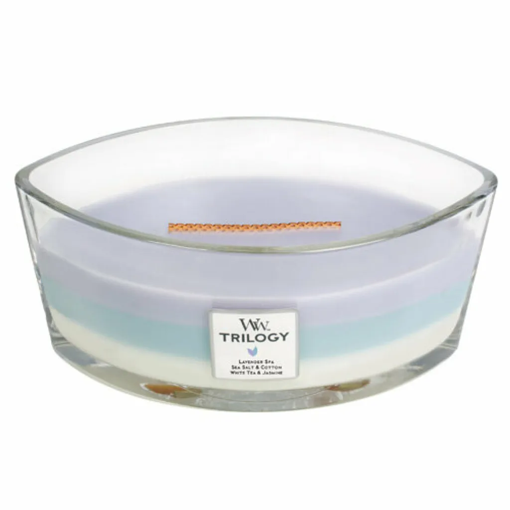 Rifugio di Pace: WoodWick Calming Retreat Trilogy Ellipse 453g