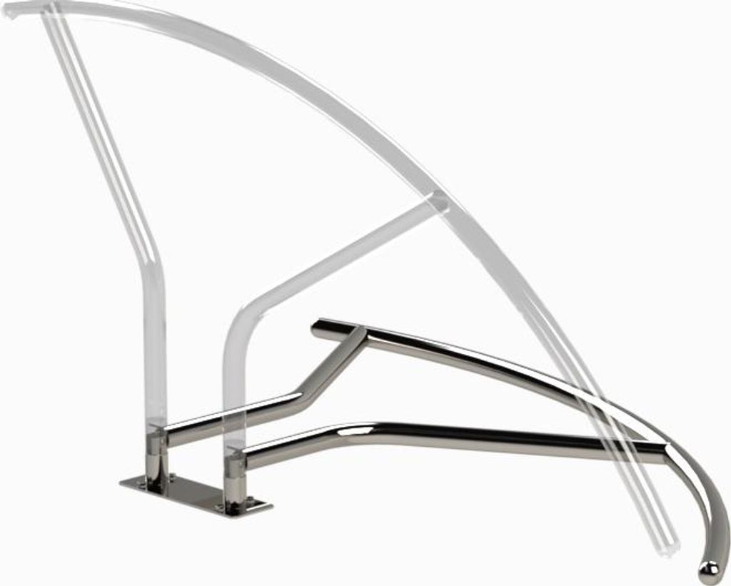 Eichenwald Modell 16.5 Griffbogen Typ M für Schwimmbäder Flanschplatte 90° kippbar