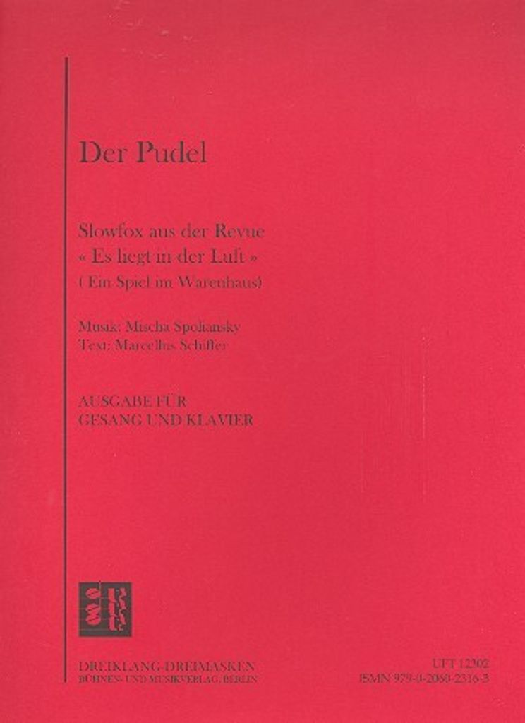 Der Pudel für Gesang und Klavier