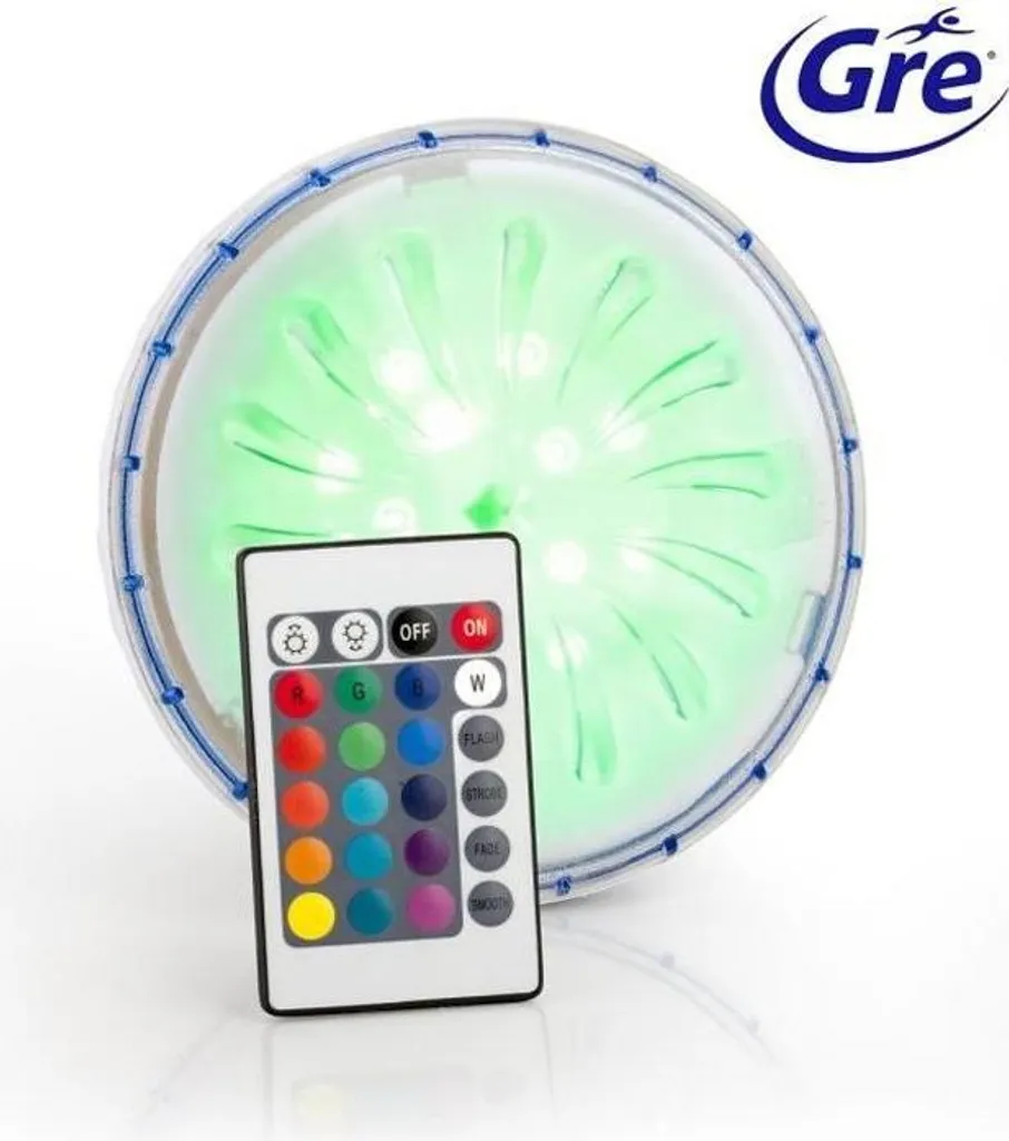 Faretti LED per piscina, cambio colore, magnetici, con telecomando, per piscine con pareti in acciaio, GRE