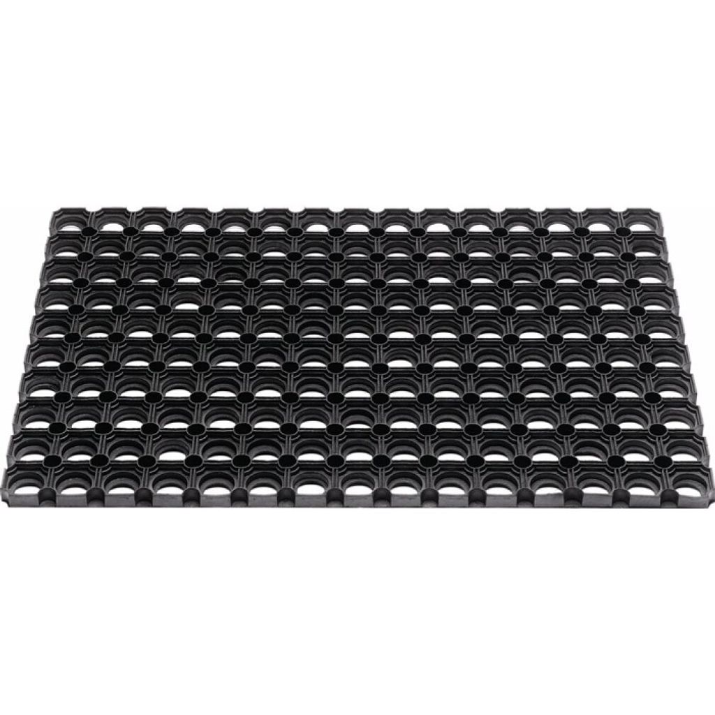 Fußmatte offene Ringe schwarz Gum.L1000xB1500xS22mm