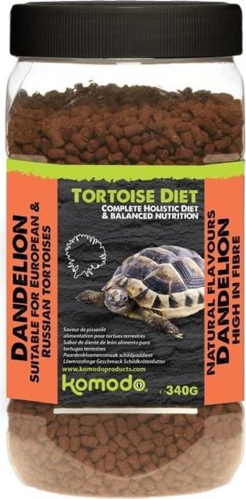 Komodo-Schildkröten-Diät Löwenzahn 340g - Nahrung für Schildkröten komodo