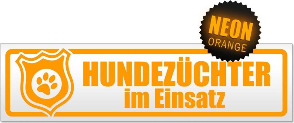Hundezüchter im Einsatz Magnetschild Schild magnetisch