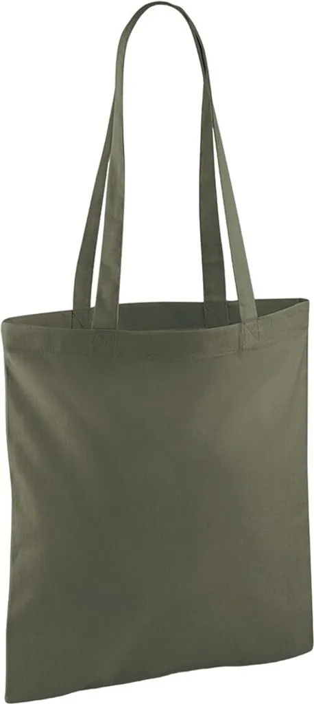 Tote Bag Westford Mill PC5758 Olive - 100% Cotone Naturale 10L