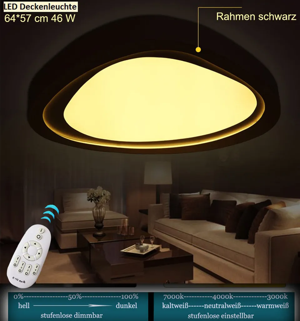 Plafoniera Design LED 2111 Black: Illuminazione Moderna e Minimalista