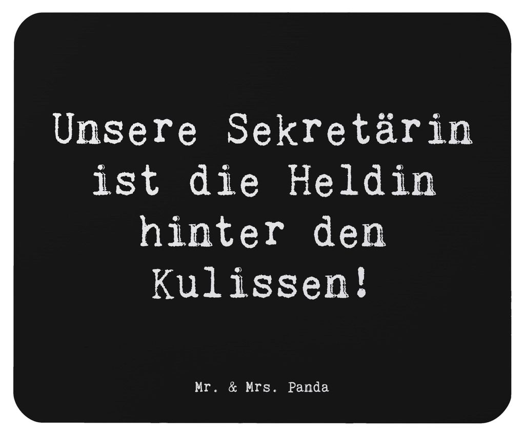 Mr. & Mrs. Panda Mousepad Spruch Sekretärin Heldin - Produktbild 