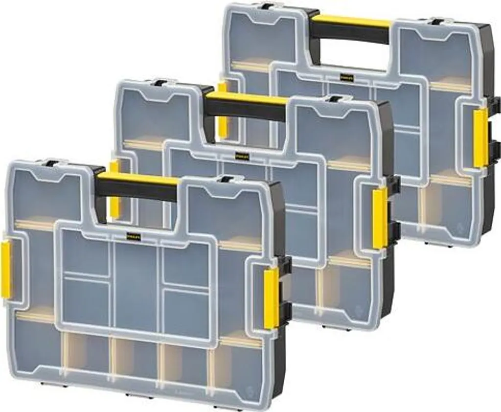 Organiseur Stanley Sortmaster Junior 1-97-487 avec Cloisons Amovibles x3
