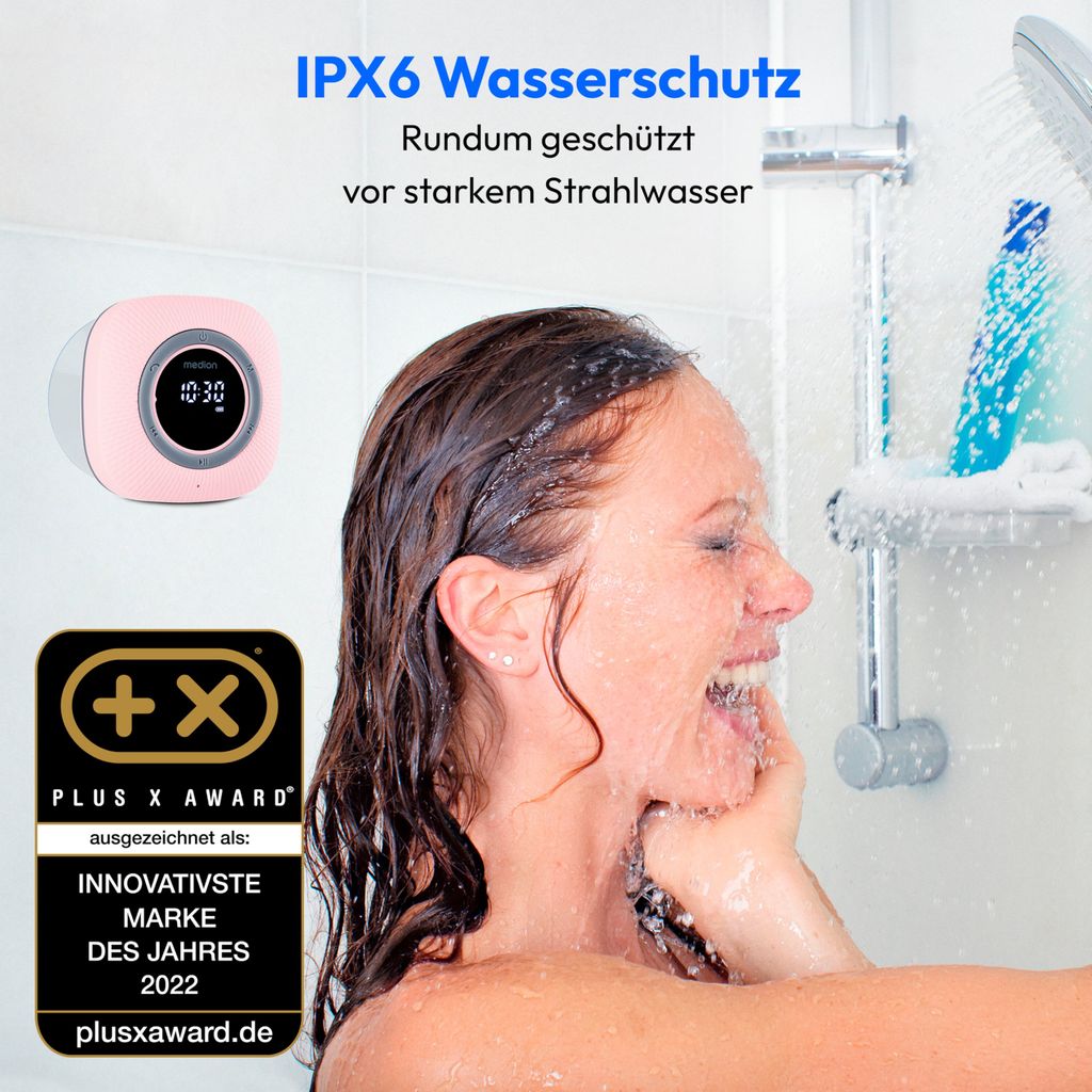 MEDION S66884 Duschradio mit Bluetooth (Badradio, UKW Produktbild 2