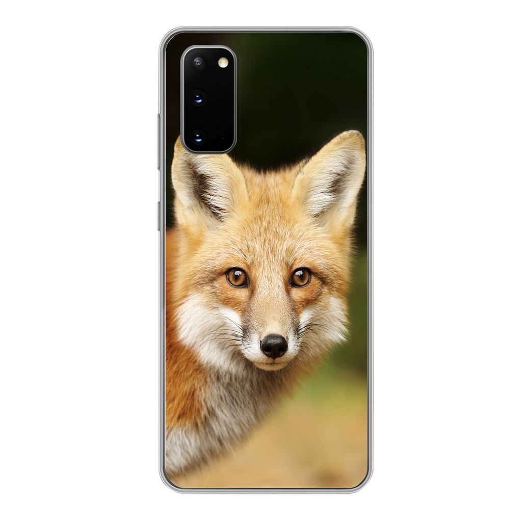 MuchoWow Handyhülle Schutzhülle Hülle für Samsung Galaxy S20 Fuchs - Welpe - Porträt Silikon Softcase Handy Hülle - Bild