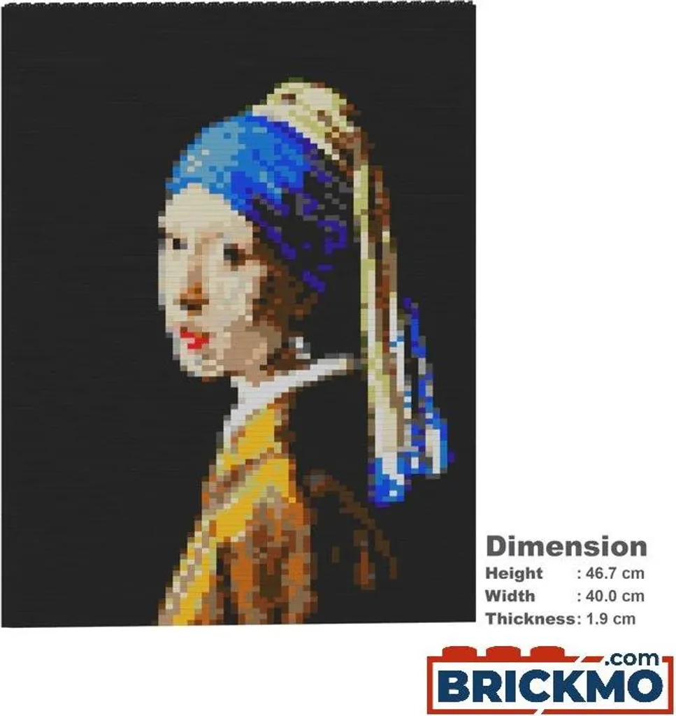 JEKCA Bricks Fille à la perle Peinture en Briques 01S ST24CP01 Art DIY
