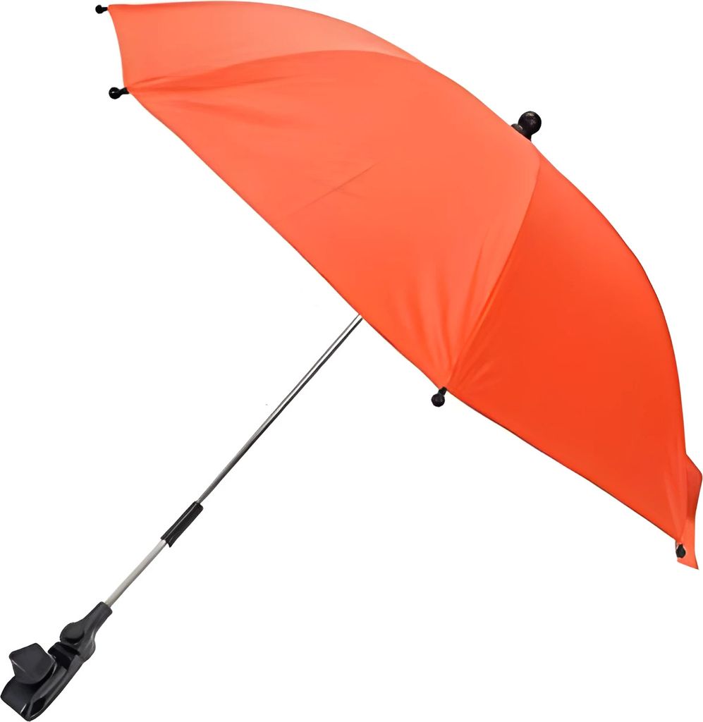Kinderwagen Sonnenschirm Regenschirm Verstellbar mit Universal Halterung ( Orange )