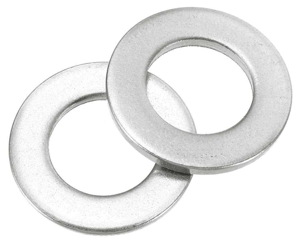 Rundringe M27 x 50 x 3 mm, Dichtungsringe aus Edelstahl 304, silberfarbene Ringe, O-Ringe, flache Dichtungsringe für Schrauben, Muttern und Gewind...