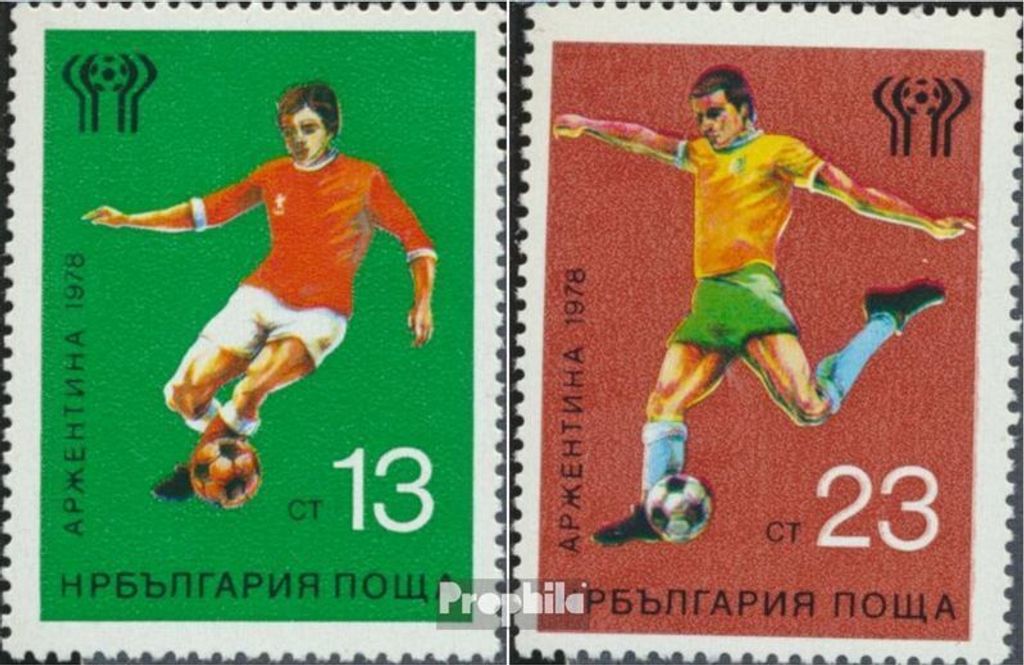 Briefmarken Bulgarien 1978 Mi 2654-2655 (kompl.Ausg.) Produktbild 