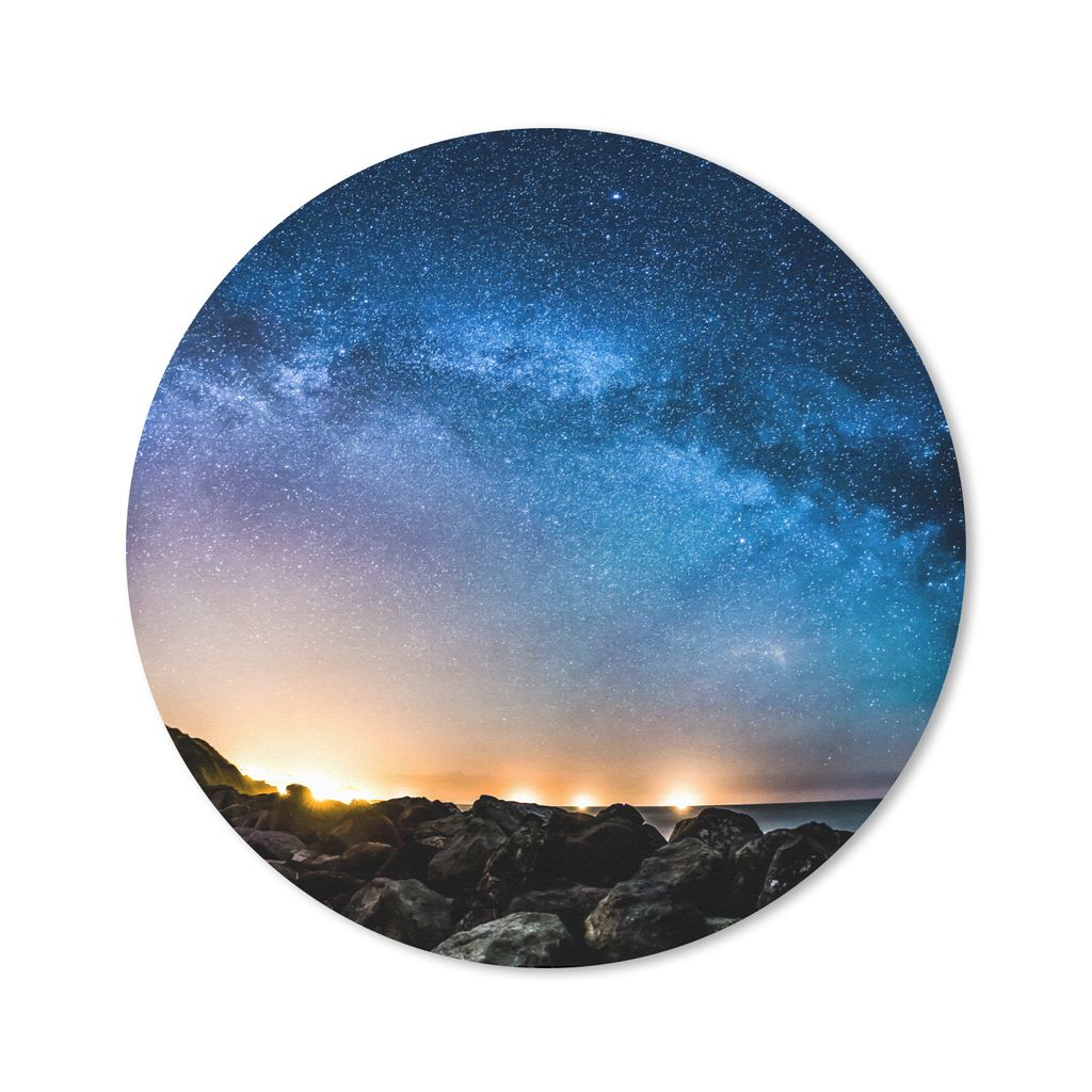 MuchoWow Mauspad Mousepad Galaxie - Universum - Sonne - Jungen - Mädchen - Kinder 20x20 cm - Mousepads - Maus Mat - Pad - Mausunterlage - Schrei...