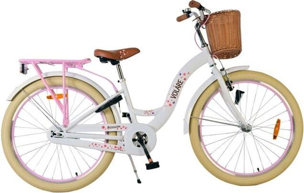 Volare Blossom Kinderfahrrad - Mädchen - 24 Zoll - Weiss Produktbild 