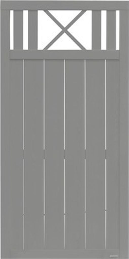 Zaun Teilelement Konsta Provence 90 x 180 cm basaltgrau