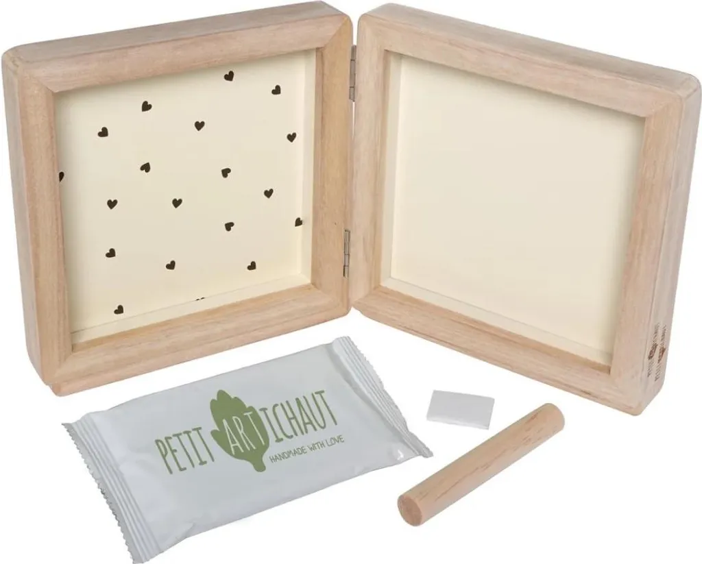 Cadre Photo Petit Artichaut Coeurs : Impression et Cadre Bois Naturel